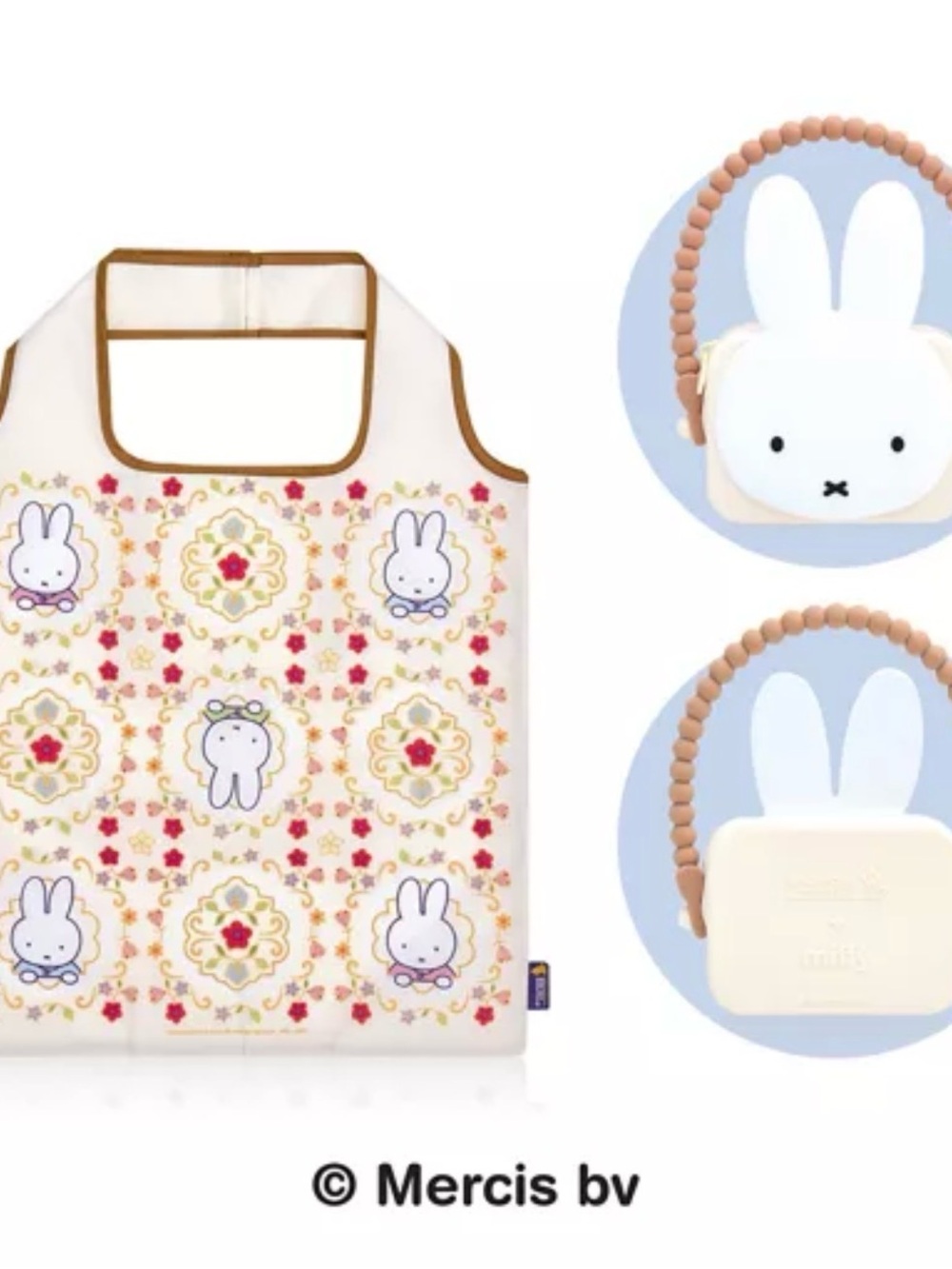 Miffy x Singapore Airlines Foldable Tote Bag in Cream (limited edition) - Picture 4 of 7